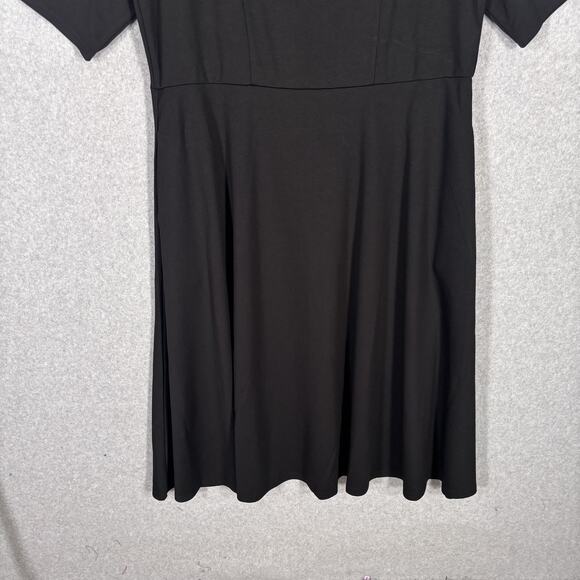 90s City Chic Dress 18 Crepe Stretch Flowy Skater Twee Cute Girl Minimal Quiet - Picture 3 of 12